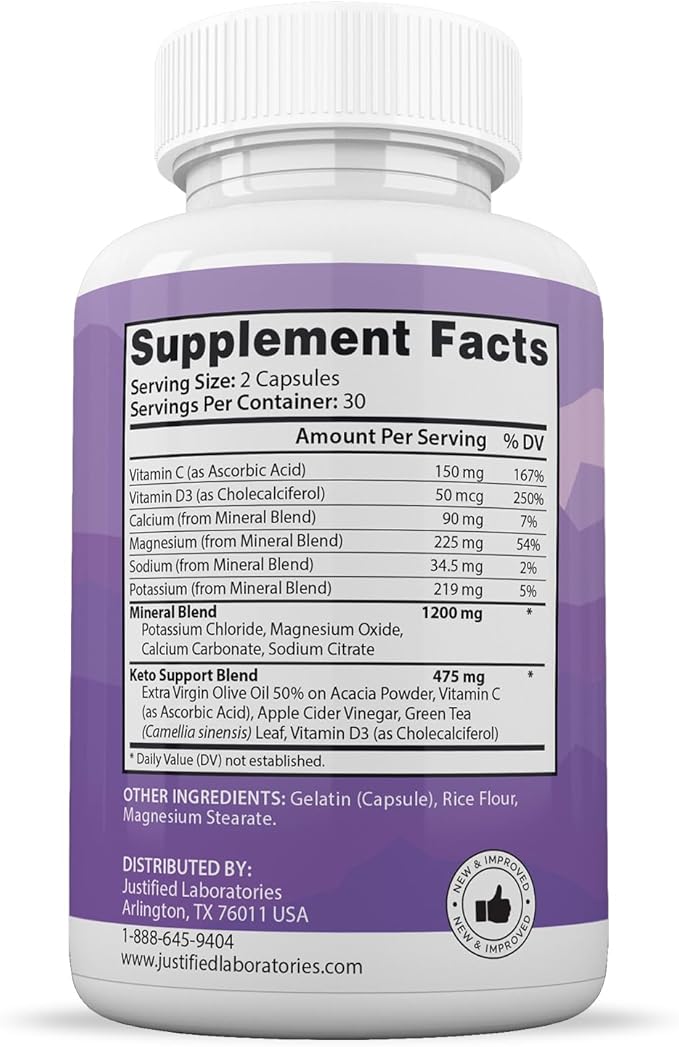 (2 Pack) Ultra Fast Pure Keto Boost Extreme Keto Pills 1675MG New &amp Improved Formula Contains Apple Cider Vinegar Extra Virgin Olive Oil Powder Green Tea Leaf 120 Capsules