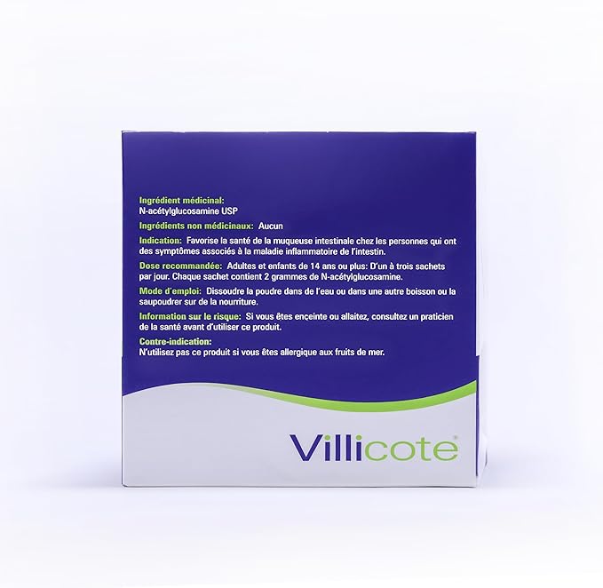 Wellesley Therapeutics Villicote Restores Gut Health Digestive Comfort Non-GMO Gluten-Free Dairy-Free Prebiotics 120g 60 sachets