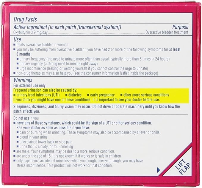 Oxytrol ?for Women (8 Patches = 32-Day Supply) (Pack of 2)
