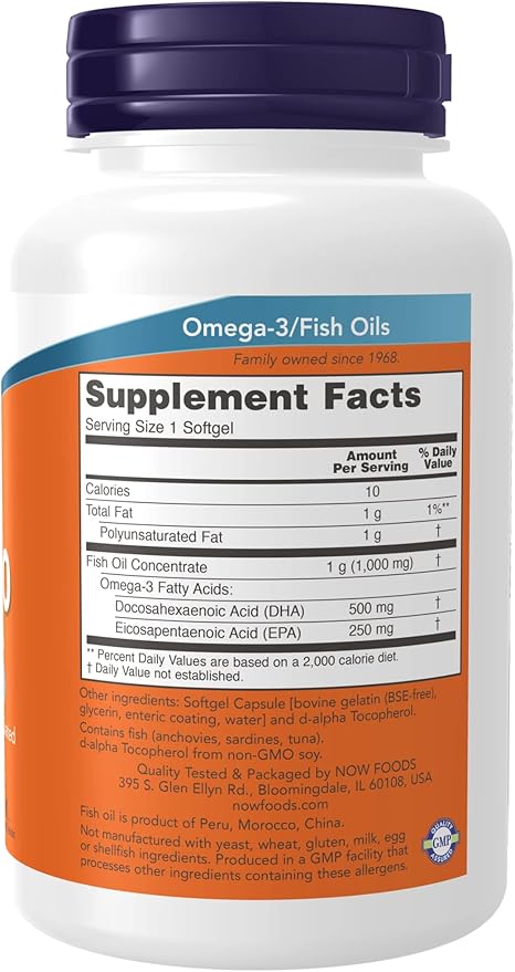 NOW Foods DHA-500 90 Softgels (Pack of 2)