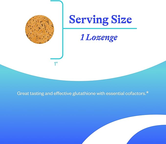 Seeking Health Glutathione Plus Lozenge 25 mg S-Acetyl-L-Glutathione with Cofactors Immune and Detoxification Support Liver Health Antioxidant and Free Radical Support Vegetarian (60 lozenges)*