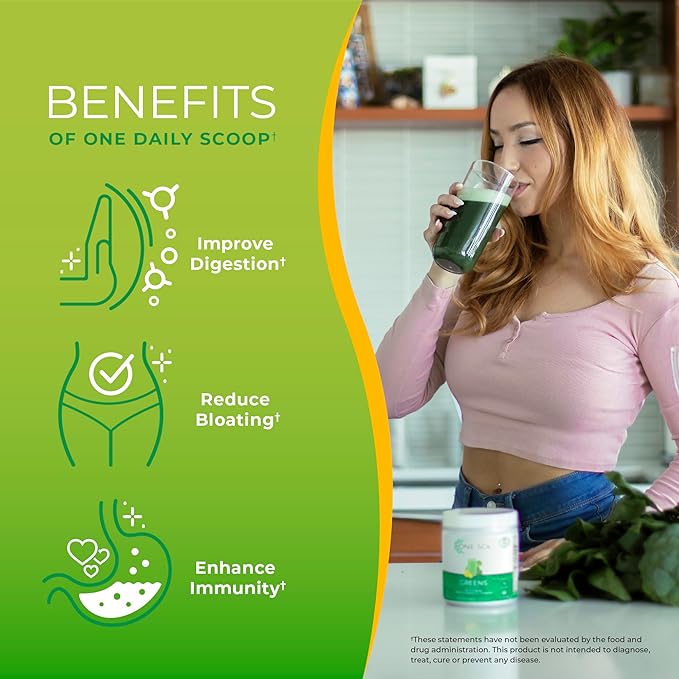 One Sol Fat Burner &amp Greens Bundle: Natural Metabolism Energy &amp Gut Health Support with Superfoods Probiotics &amp All-Natural Ingredients (Fat Burner + Super Greens)