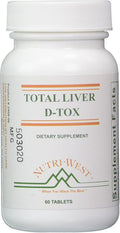 Nutri-West Total Liver D-Tox - 60 Tablets White