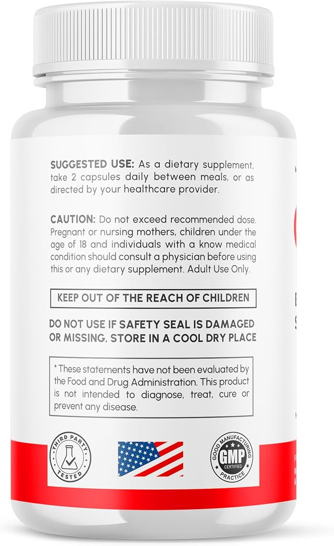 Glyco IQ Capsules Official GlycoIQ Blood Health Support Pills with All Natural Ingredients Glyco IQ Advanced Health &amp Wellness Support Formula with Premium Vitamins for Women &amp Men (60 Capsu