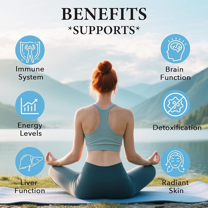 Liposomal Glutathione Softgels Enhanced Absorption - Liposomal Delivery Active Form L-Glutathione Cellular Immune Function &amp Liver Detox Rich in Antioxidant Formula Gluten Free 60 Softgels
