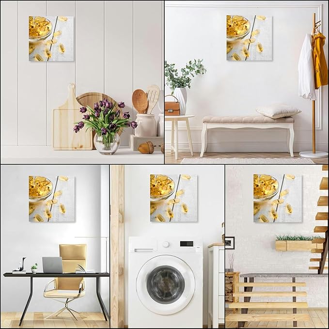 TIEOIYA Omega 3 Fish Fat Oil Capsules Fish oil capsules white Close Canvas Wall Art for Bathroom Bedroom Pictures Wall Decor Living Room Kitchen Office Framed Poster Prints Artwork Painting 16x16