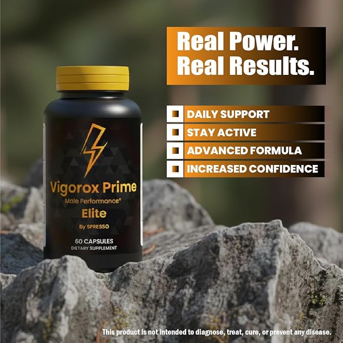 (1 Pack) Vigorox Prime Capsules Official VigoroxPrime Supplement Pills with Premium Ingredients Advanced Formula Support for Overall Health &amp Wellness Reviews (60 Capsules)