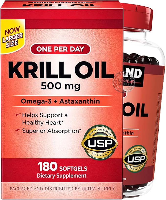 Kirk Lands Signatures Krill Oil 500mg (180 Count) Softgels
