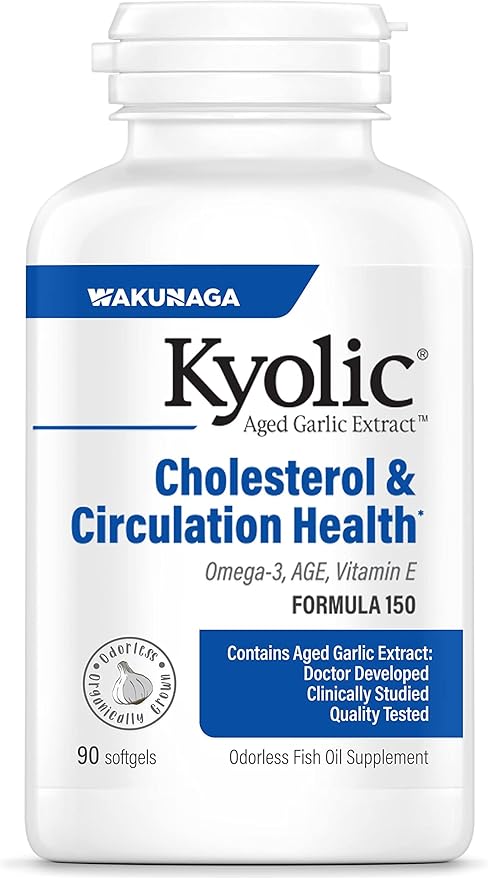 Kyolic Aged Garlic Extract Formula 150 Cholesterol &amp Circulation Health* 90 softgels