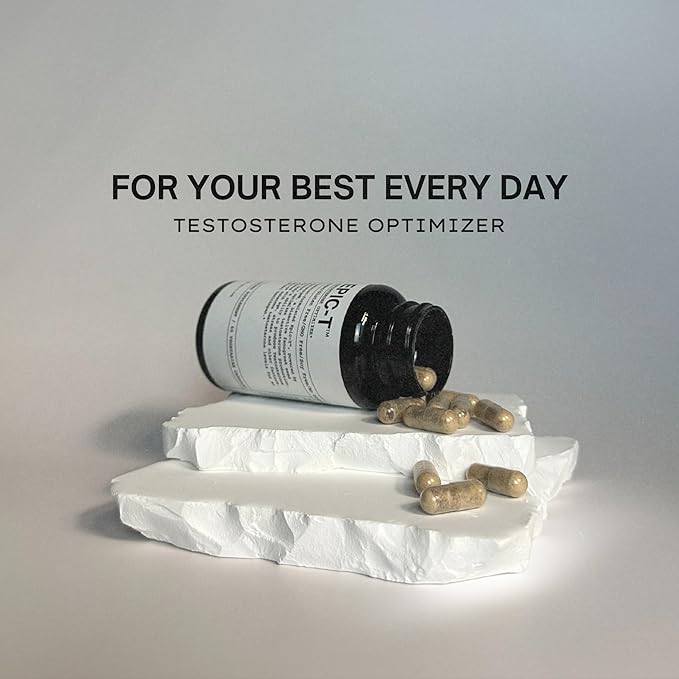 EPIC-T Testosterone Support Supplement for Men | Plant-Based Formula with Testosurge B-Complex B12 Zinc &amp Boron | Vegan Non-GMO Daily Support