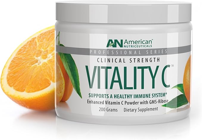 American Nutriceuticals Vitamin C Powder Sugar Free - Immune Booster -Non-Acidic - No Upset Stomach No Gas - 4000mg (30-Day Supply)