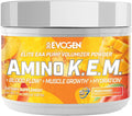 Evogen Amino K.E.M. - EAA &amp BCAA Powder Pump Volumizer | BCAAs Amino Acids Supplement for Blood Flow Muscle Growth &amp Hydration | Peach Mango | 30 Servings