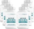 PUREHEALTH RESEARCH Nerve Regen Formula - Nerve Support Supplement for Feet &amp Hands - with Alpha Lipoic Acid ALA Benfotiamine Acetyl L-Carnitine Vitamin B2 B6 B12 D3 &amp More - 6 Bottles