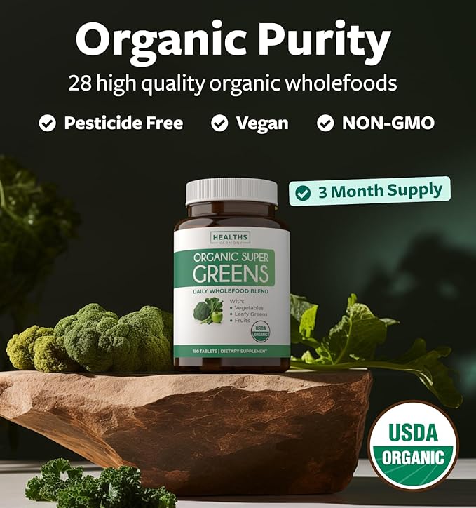 Black Seed Oil &amp Organic Super Greens (3-Month Supply) Seed &amp Sprout Bundle of Black Seed Oil (180 Capsules) Cold-Pressed Nigella Sativa &amp Organic Super Greens Powder (180 Tablets) Complet