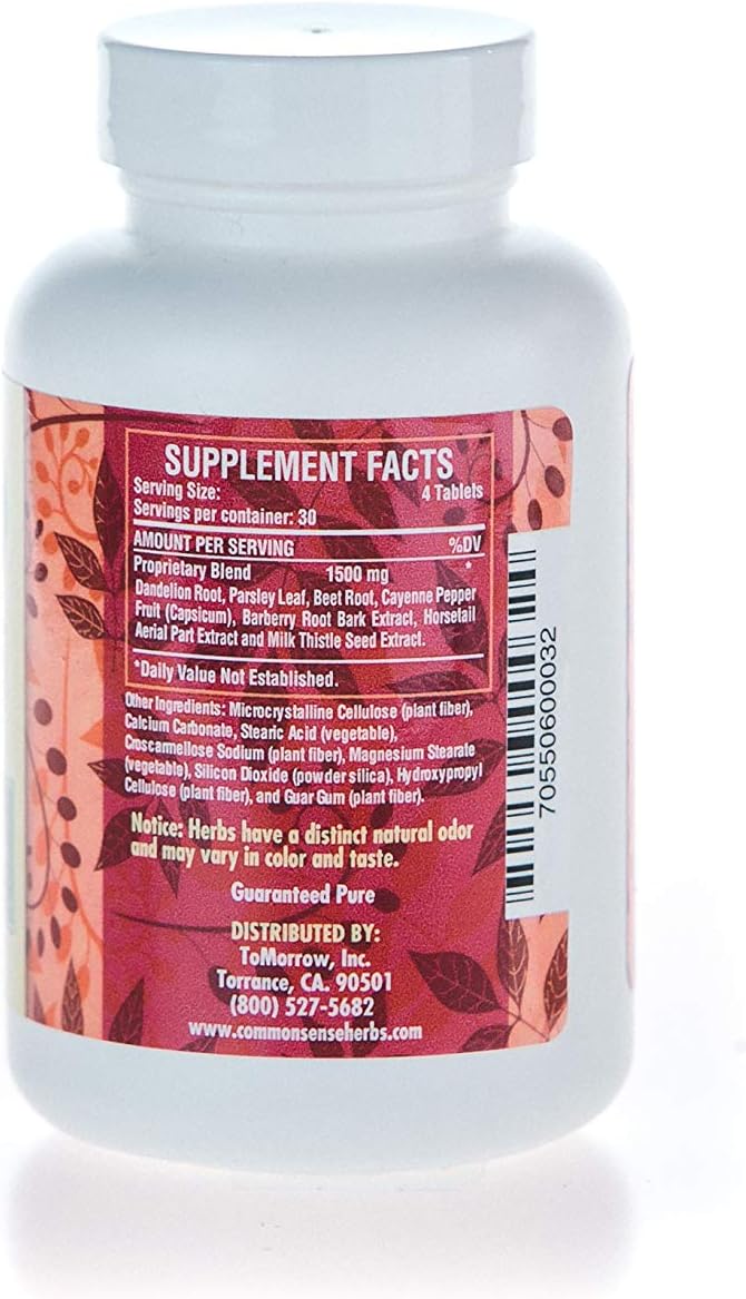 Common Sense Herbal Products Liver Build: Hepatic Support (120 Tablets)