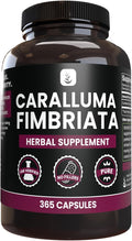 PURE ORIGINAL INGREDIENTS Caralluma Fimbriata (365 Capsules) No Magnesium Or Rice Fillers Always Pure Lab Verified