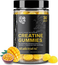 Creatine Gummies for Men &amp Women – Creatine Monohydrate + L-Theanine for Strength Energy &amp Focus – Vegan Non-GMO Gluten Free Made in USA – 120 Count (30 Servings)