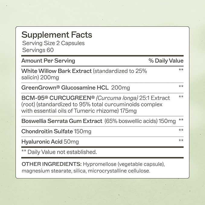 Amy Myers MD Joint Support Complex Supplement - Supports Joint Health &amp Mobility - Glucosamine HCL - Chondroitin - Turmeric - 120 Capsules