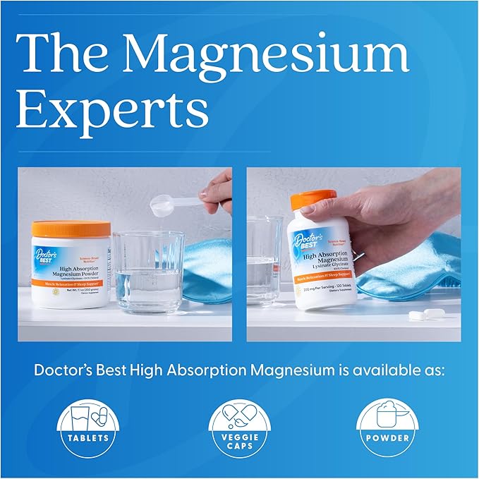 Doctor's Best High Absorption Magnesium Elemental 240 Count