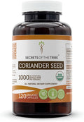 Secrets of the Tribe Coriander Seed 120 Capsules 1000 mg USDA Organic Coriander Dried Seed (120 Capsules)