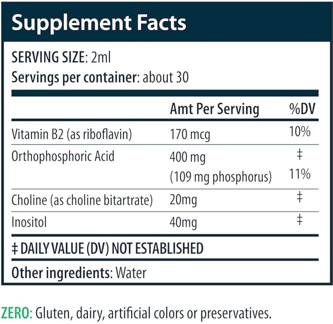 Phos Formula | Nausea | Supports Bone Health | Phosphorus Liquid Supplement with Dropper | 2 fl oz