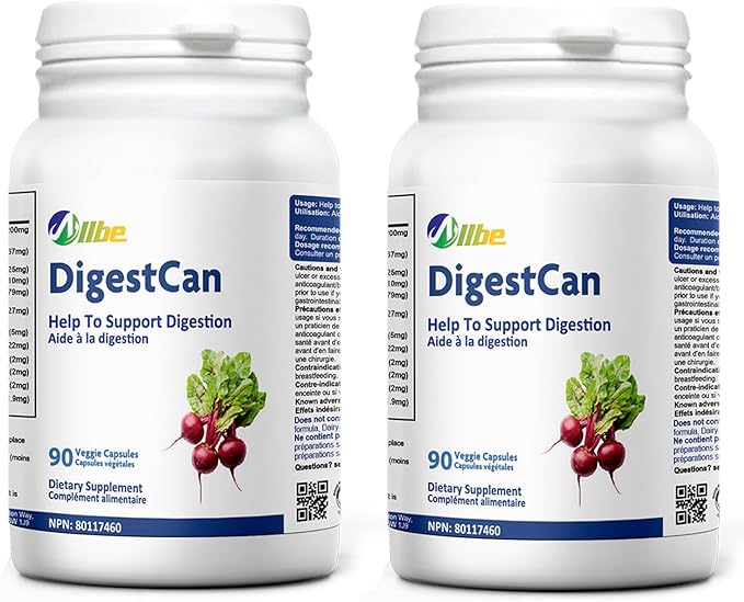 DigestCan - Digestive Enzymes Supplement (120g) Probiotics for Digestive Comfort &amp Gut Health Advanced Enzyme Formula for Men &amp Women Gluten-Free &amp Vegan Friendly - 90 Capsules (Pack of