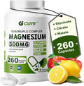 Magnesium Glycinate Complex Supplements 260 Capsules (130 Servings) | 500mg Magnesium Glycinate Citrate Malate &amp Oxide | High Absorption Vegan Gluten Free Easy to Swallow 260 Count (Pack of