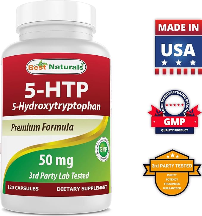 Best Naturals 5-HTP 50 mg &amp NAC - N Acetyl Cysteine 600 mg