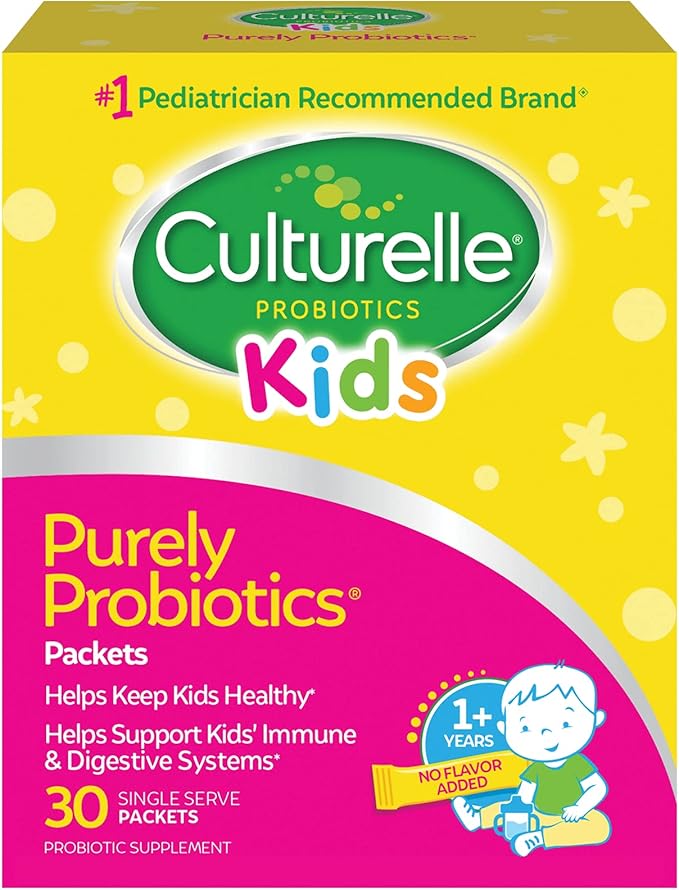 Culturelle Kids Probiotic + Fiber Packets (Ages 3+) - 24 Count &amp Kids Daily Probiotic Supplement - Helps Support a Healthy Immune &amp Digestive System*