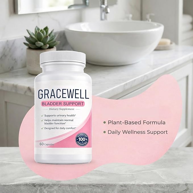 GraceWell Bladder Support Supplement Herbal Blend with Astragalus Root Goji Berry Angelica Root &amp Schisandra for Daily Wellness