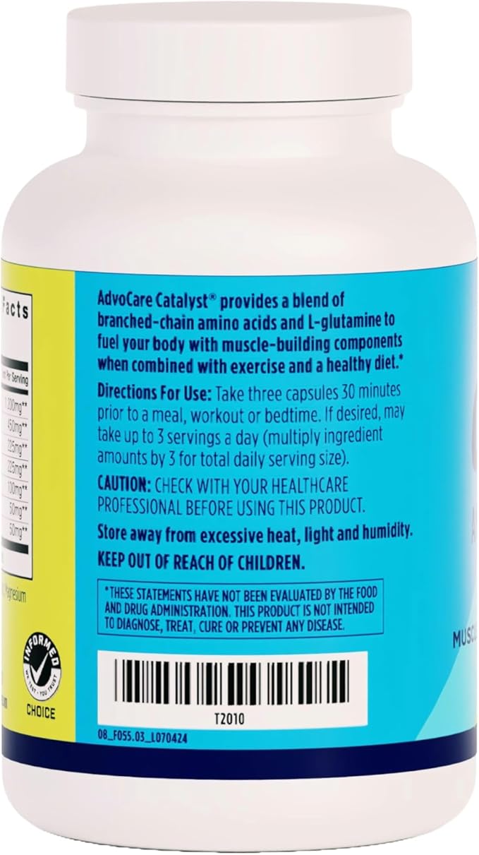 AdvoCare Catalyst Amino Acid Dietary Supplement - Pre-Workout Supplements for Muscle Building - 90 Capsules