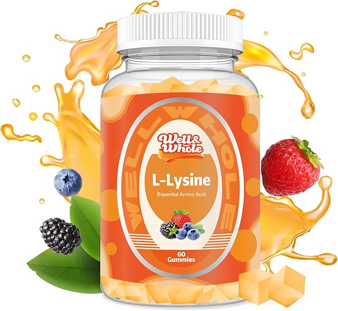 Well&ampWhole L-Lysine Gummies 1000mg and TUDCA 1000mg Gummies with Milk Thistle 500mg