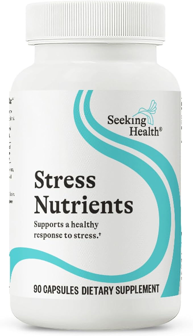 Seeking Health Stress Nutrients Formerly Adrenal Nutrients Adrenal Support Supplement Healthy Cortisol Regulation and Normal Stress Response Support (90 Capsules)*