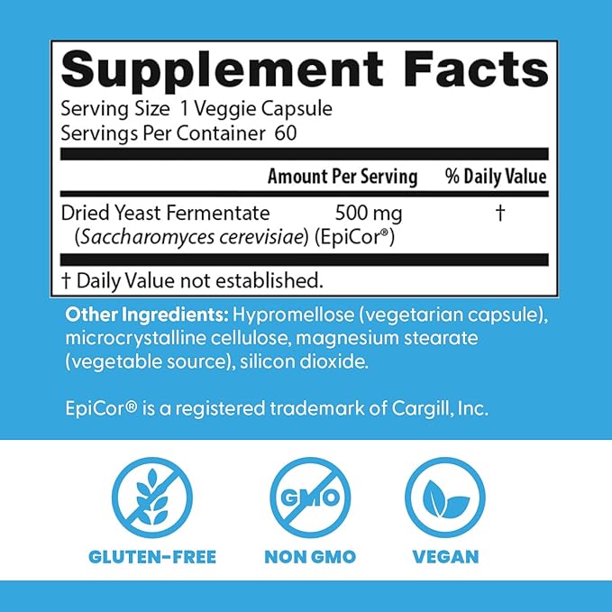 Doctors Best Immune Support Postbiotic Supports Immune Function Non-GMO Gluten Free Vegan 60 Veggie Caps