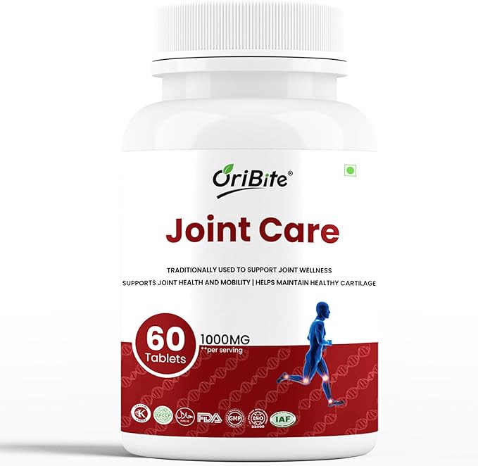 Joint Care Capsules | Glucosamine Chondroitin MSM &amp Herbal Extracts | Supports Joint Flexibility Mobility &amp Comfort | Natural Nutraceutical Supplement | 60 Capsules