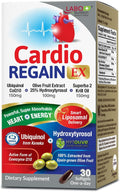 LABO Nutrition CardioREGAIN EX – Ubiquinol CoQ10 Supplement with Kaneka QH 150mg Olive Fruit Extract (25% Hydroxytyrosol) Krill Oil – Heart Cellular Energy Liposomal Absorption Non-GMO Soy-Free
