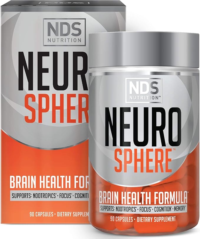 Nutrition Neuro Sphere - Brain Health Formula - Nootropic Increase Focus and Energy Enhance Concentration Antioxidant and Immunity Support - 90 Capsules