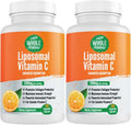 Liposomal Vitamin C Supplement Pills 1200 mg - High Absorption 180 Vegan Capsules Fat Soluble Vit C Maximum Strength Immunity Support &amp Collagen Booster Sunflower Lecithin  lypo spheric (2)
