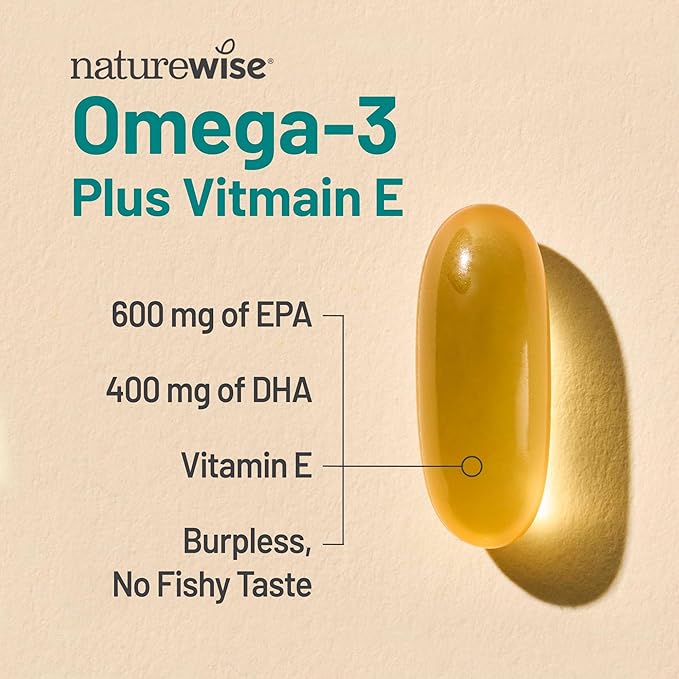 NatureWise Curcumin Turmeric 2250mg w/Black Pepper 95% Curcuminoids Capsules 180 Count + Omega 3 Fish Oil 1000mg 60 Count - Bundle for Immune &amp Heart Health Support - Gluten Free Non-GMO