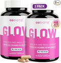 GOBIOTIX Hair Skin and Nails Multivitamin for Women - 10000mcg Biotin Hyaluronic Acid &amp MSM - 28 Vitamins with Folate &amp Iron - Hair Growth Nail Growth - 2-Pack 180 Capsules