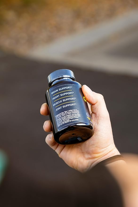 BLACKLABEL Supplements Omega 3 Fish Oil 60 Liquid Softgels - Recovery and Brain Health Support
