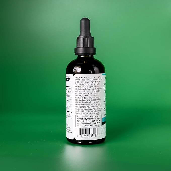 St. Francis Herb Farm Digestive Bitters (3.4floz) USDA Certified Organic GMO-Free Gluten Free Vegan Vegetarian (1 Bottle) Natural Digestive Regularity Support