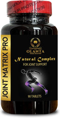 Joint Matrix PRO - Glucosamine + Chondroitin + MSM Flexibility and Balance for Seniors Over 60 Mojave Yucca Root Powder Knee Supplements for Joint Flexibility - 1 Bottle
