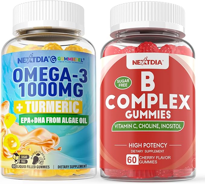 Vegan Omega-3 + Turmeric Vitamin B Complex Gummies