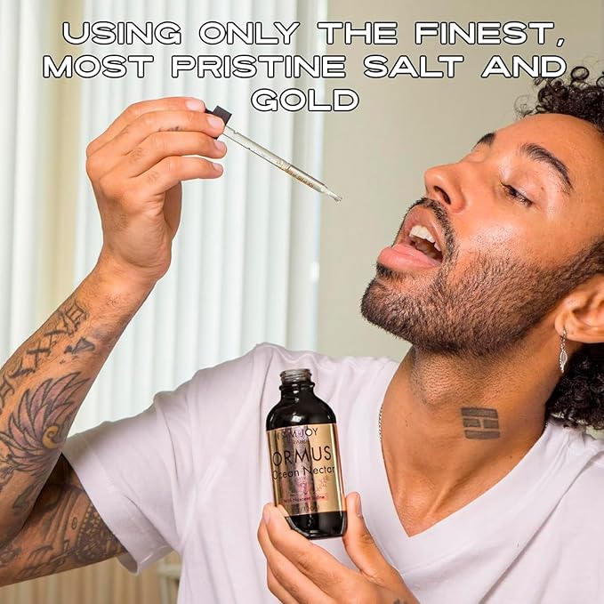 I Am Joy co. Ormus Ocean Nectar Monoatomic Gold with Iodine Designed to Decalcify the Pineal Gland Support Thyroid and Increase Feelings of Alertness Clarity of Thought and Energy 4oz