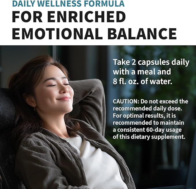 15-in-1 Mood Support Supplement - 5HTP 200mg Capsules with L-Theanine Magnesium Ashwagandha GABA Supplements 5 HTP Supplements with St. John's Wort and L-Tryptophan - 1145mg (90 Count Pack of 2)