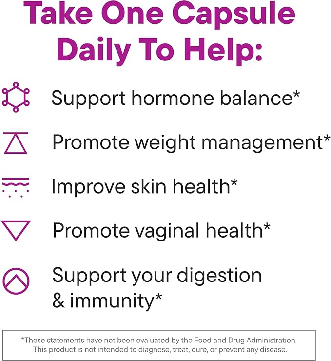 Daily Nouri Hormone Balance Probiotics for Women | Hormone Balance for Women | PMS Hormonal Acne &amp Bloating Support | 7 Clinically Studied Strains + Omega | 30-Day Supply