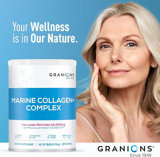 Granions Glucosamine Chondroitin MSM Powder and Marine Collagen Powder unflavored - Joint Support Bundle