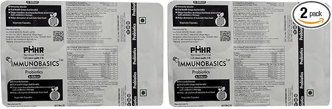 Probiotics 6 Billion cfu Capsules for Digestive Health. (20 Veg. Capsules)