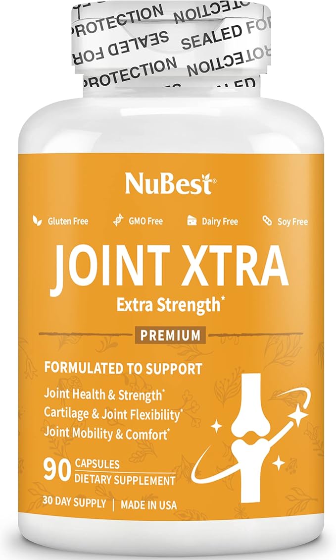 Joint Xtra Advanced Support Supplement - Joint Strength Formula with Glucosamine Chondroitin Turmeric MSM &amp Boswellia for Joint &amp Cartilage Health Flexibility Mobility &amp Comfort (Pack